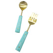 Blue Handle Salad Servers