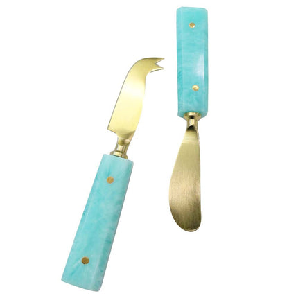 Blue Handle Cheese Knives