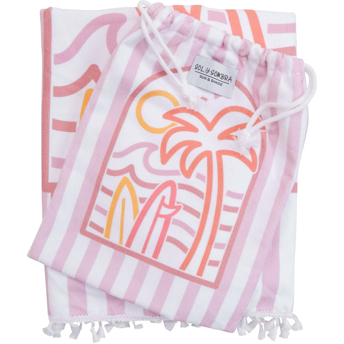 Kids Towel Poncho Summer Pinks