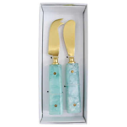 Blue Handle Cheese Knives