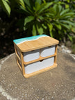 3 Piece Resin Bamboo Drawers