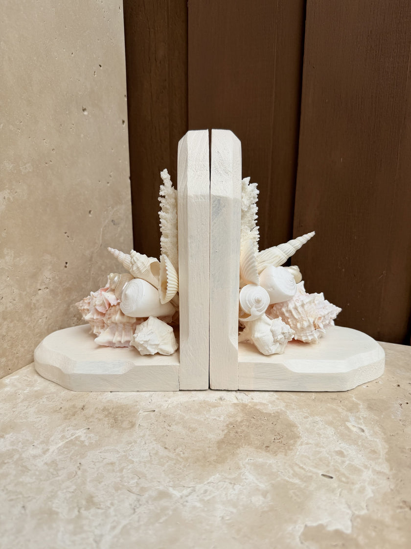 Seashell Coral Bookends