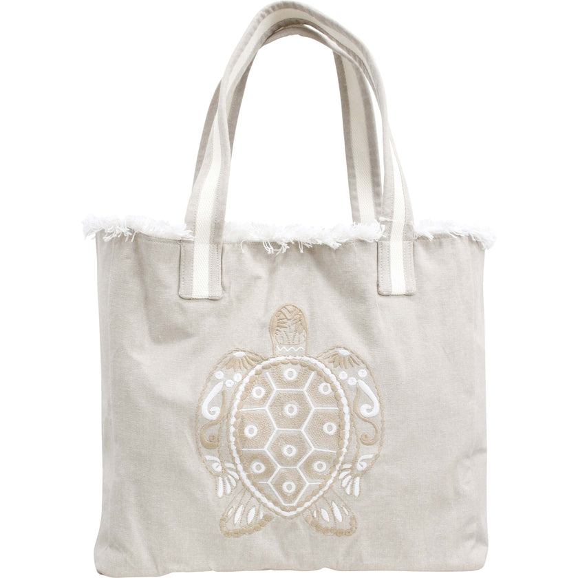 Tote Bag Turtle Chambray Narural