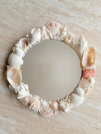 PInk Seashell Mirror