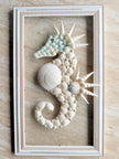 Seashell Seahorse Floating Frame